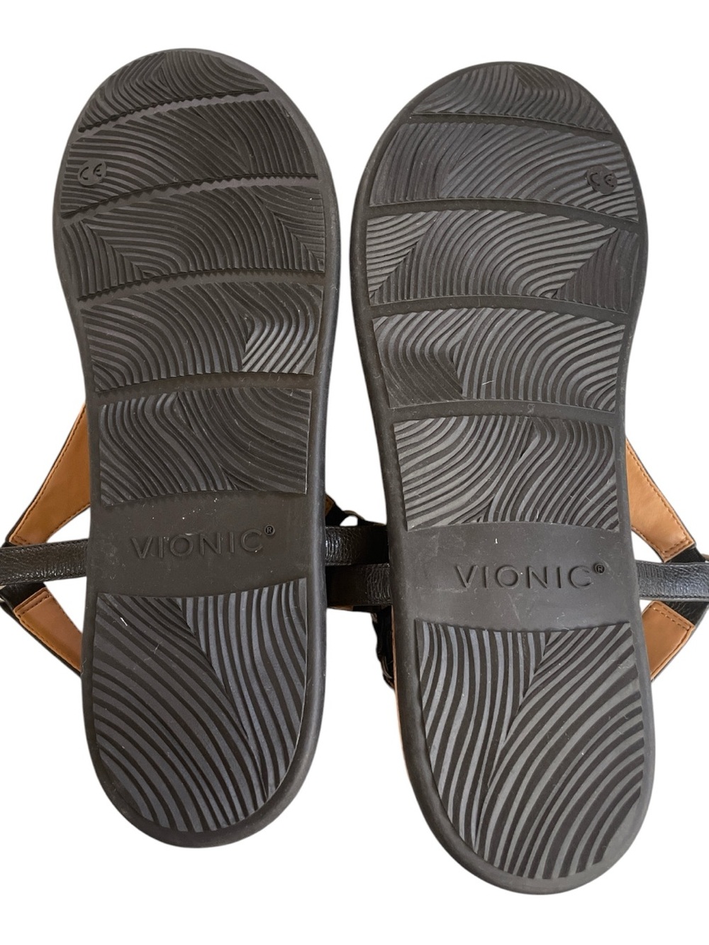 Vionic Kirra II Black Leather Comfort Thong Slingback Sandals Women's Size 12 - Picture 5 of 6